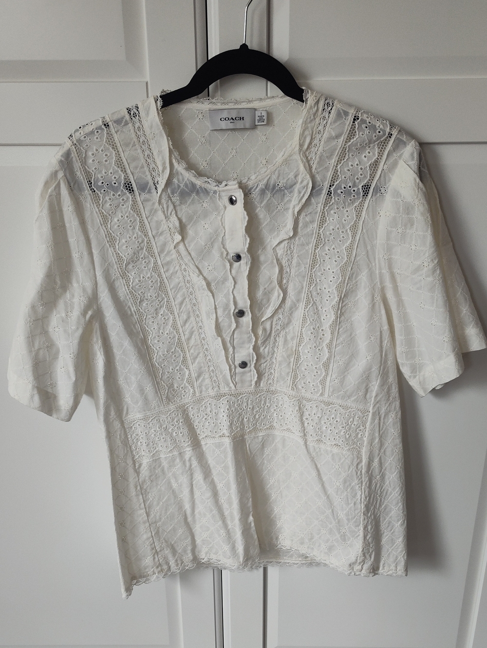 COACH Eyelet Blouse